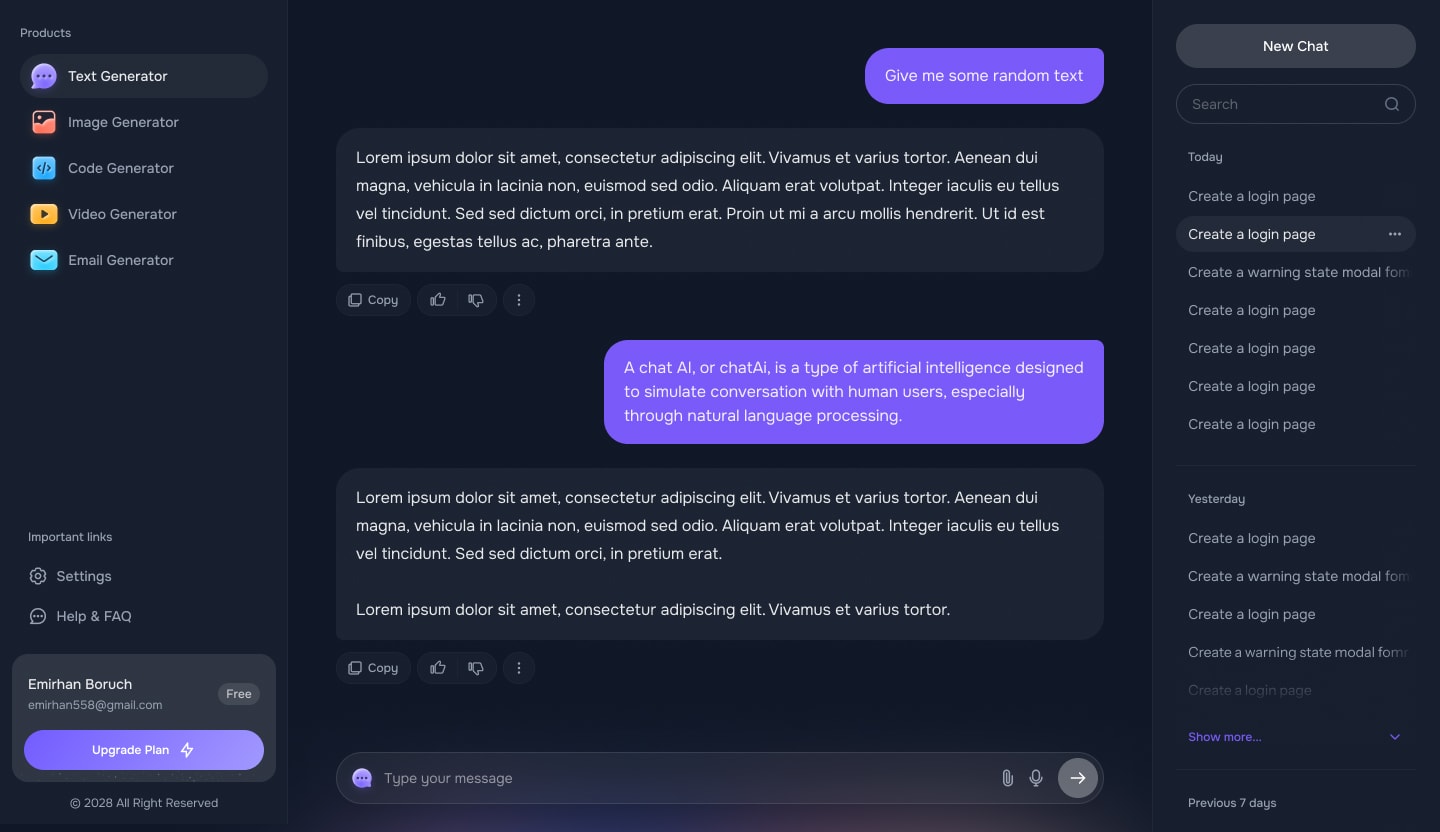 Text Generator