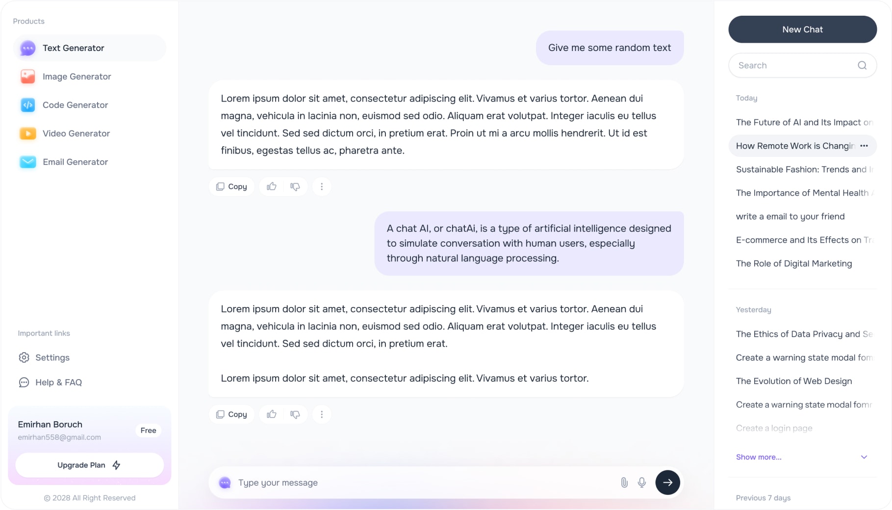 Text Generator