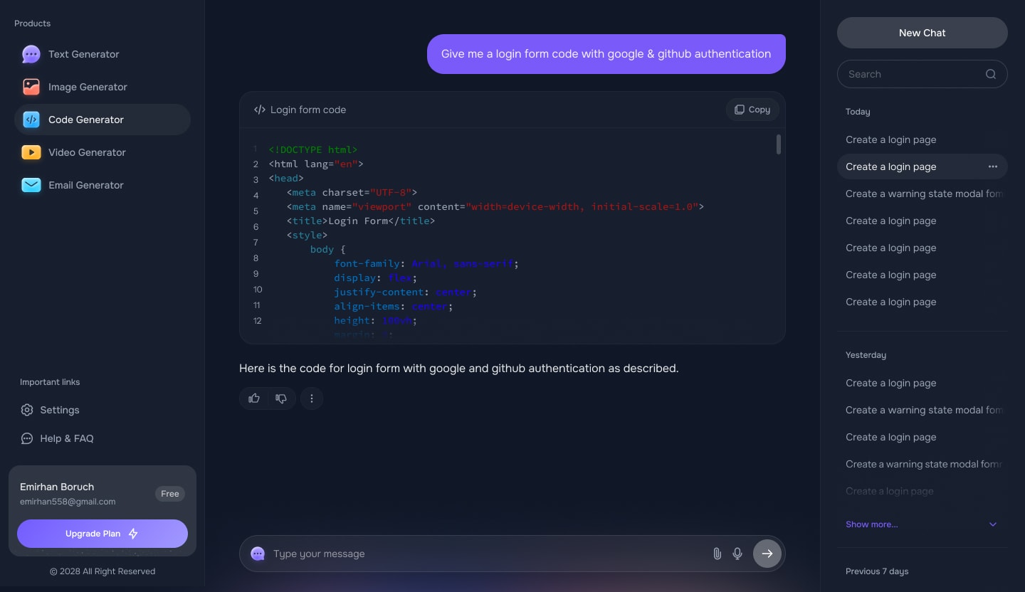 Code Generator